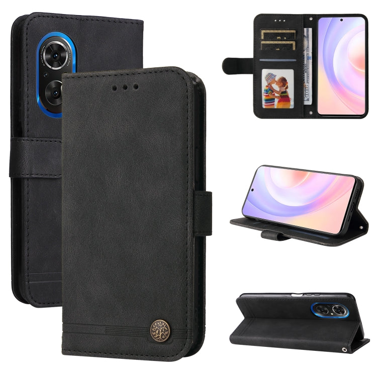 Skin Feel Life Tree Metal Button Leather Phone Case, For Xiaomi Redmi 10C 4G / Redmi 10 India Version, For Xiaomi Poco X4 Pro 5G, For Honor 50 SE / nova 9 SE, For OPPO Find X5, For OPPO Find X5 Pro