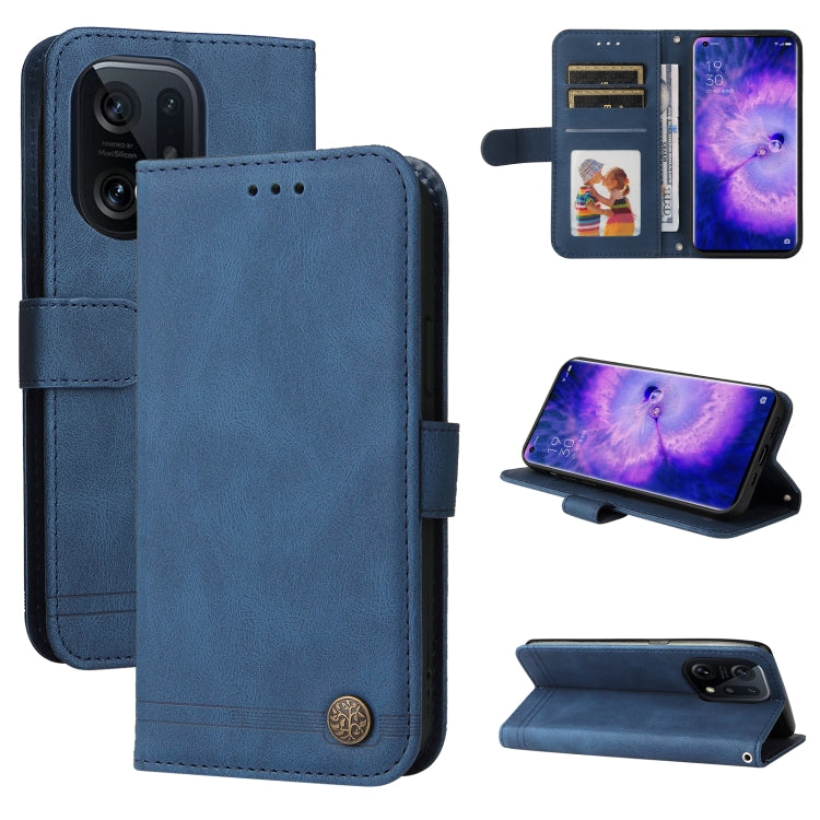 Skin Feel Life Tree Metal Button Leather Phone Case, For Xiaomi Redmi 10C 4G / Redmi 10 India Version, For Xiaomi Poco X4 Pro 5G, For Honor 50 SE / nova 9 SE, For OPPO Find X5, For OPPO Find X5 Pro