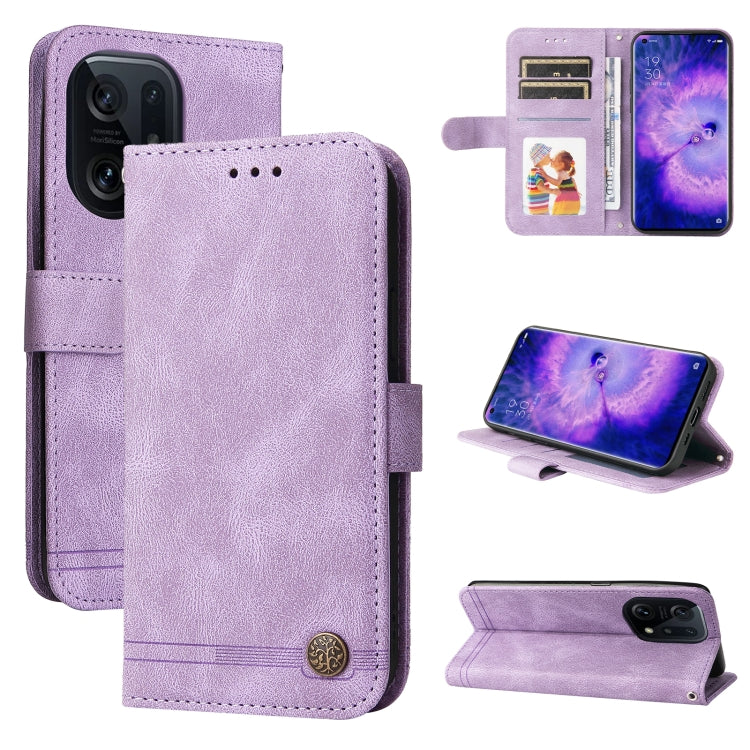 Skin Feel Life Tree Metal Button Leather Phone Case, For Xiaomi Redmi 10C 4G / Redmi 10 India Version, For Xiaomi Poco X4 Pro 5G, For Honor 50 SE / nova 9 SE, For OPPO Find X5, For OPPO Find X5 Pro
