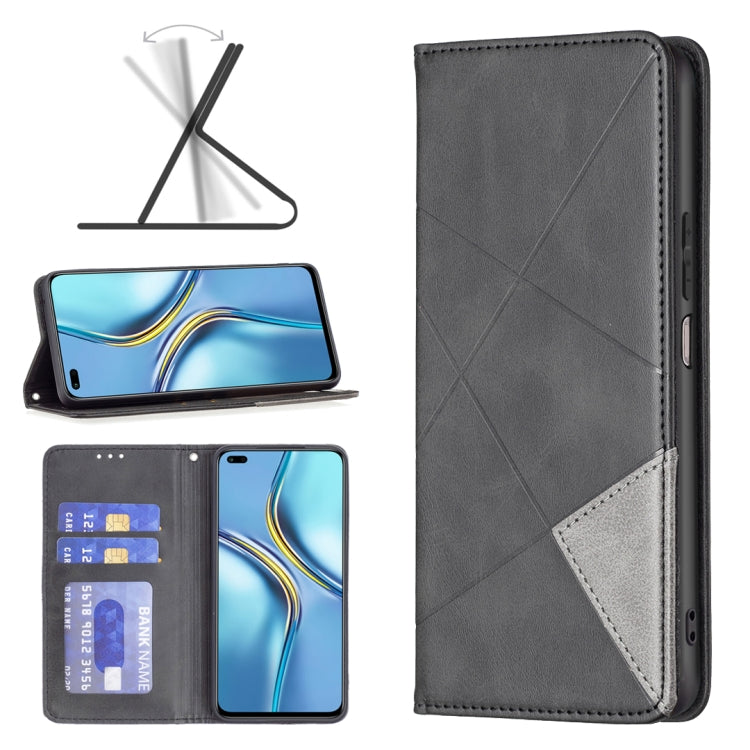 Prismatic Invisible Magnetic Leather Phone Case, For Xiaomi Redmi Note 11 Pro Global, For Honor X20, For Xiaomi 12 Pro