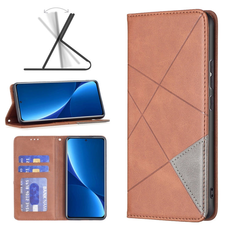 Prismatic Invisible Magnetic Leather Phone Case, For Xiaomi Redmi Note 11 Pro Global, For Honor X20, For Xiaomi 12 Pro