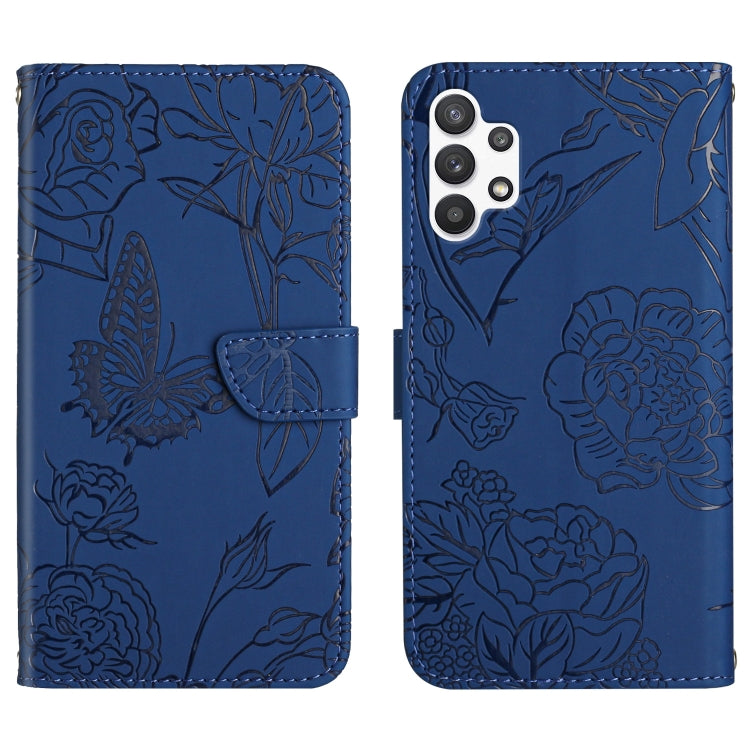 Skin Feel Butterfly Peony Embossed Leather Phone Case, For Samsung Galaxy A12, For Samsung Galaxy A13 4G, For Samsung Galaxy A13 5G, For Samsung Galaxy A20 / A30, For Samsung Galaxy A20e, For Samsung Galaxy A20s, For Samsung Galaxy A21                 ...