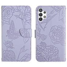 Load image into Gallery viewer, Skin Feel Butterfly Peony Embossed Leather Phone Case, For Samsung Galaxy A12, For Samsung Galaxy A13 4G, For Samsung Galaxy A13 5G, For Samsung Galaxy A20 / A30, For Samsung Galaxy A20e, For Samsung Galaxy A20s, For Samsung Galaxy A21                 ...