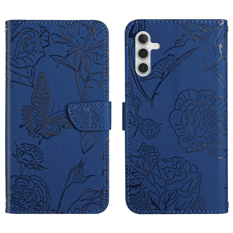 Skin Feel Butterfly Peony Embossed Leather Phone Case, For Samsung Galaxy A12, For Samsung Galaxy A13 4G, For Samsung Galaxy A13 5G, For Samsung Galaxy A20 / A30, For Samsung Galaxy A20e, For Samsung Galaxy A20s, For Samsung Galaxy A21                 ...