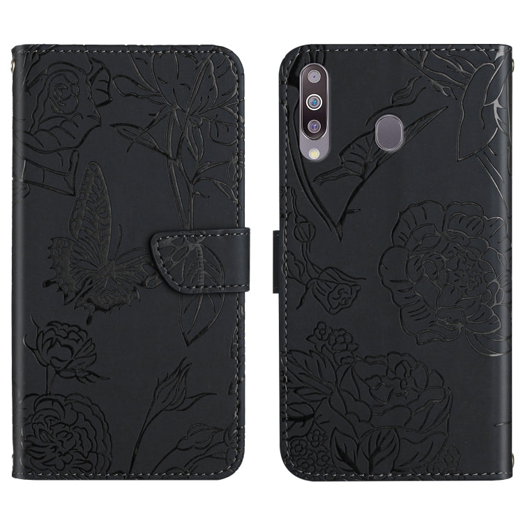 Skin Feel Butterfly Peony Embossed Leather Phone Case, For Samsung Galaxy A12, For Samsung Galaxy A13 4G, For Samsung Galaxy A13 5G, For Samsung Galaxy A20 / A30, For Samsung Galaxy A20e, For Samsung Galaxy A20s, For Samsung Galaxy A21                 ...