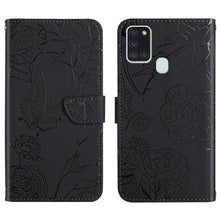 Load image into Gallery viewer, Skin Feel Butterfly Peony Embossed Leather Phone Case, For Samsung Galaxy A12, For Samsung Galaxy A13 4G, For Samsung Galaxy A13 5G, For Samsung Galaxy A20 / A30, For Samsung Galaxy A20e, For Samsung Galaxy A20s, For Samsung Galaxy A21                 ...