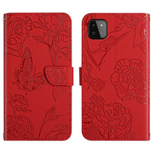 Load image into Gallery viewer, Skin Feel Butterfly Peony Embossed Leather Phone Case, For Samsung Galaxy A22 5G, For Samsung Galaxy A23 4G, For Samsung Galaxy A32 4G, For Samsung Galaxy A32 5G, For Samsung Galaxy A33 5G, For Samsung Galaxy A40, For Samsung Galaxy A41                ...