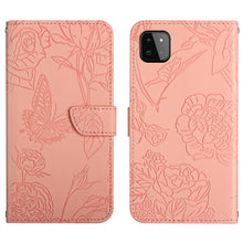 Load image into Gallery viewer, Skin Feel Butterfly Peony Embossed Leather Phone Case, For Samsung Galaxy A22 5G, For Samsung Galaxy A23 4G, For Samsung Galaxy A32 4G, For Samsung Galaxy A32 5G, For Samsung Galaxy A33 5G, For Samsung Galaxy A40, For Samsung Galaxy A41                ...