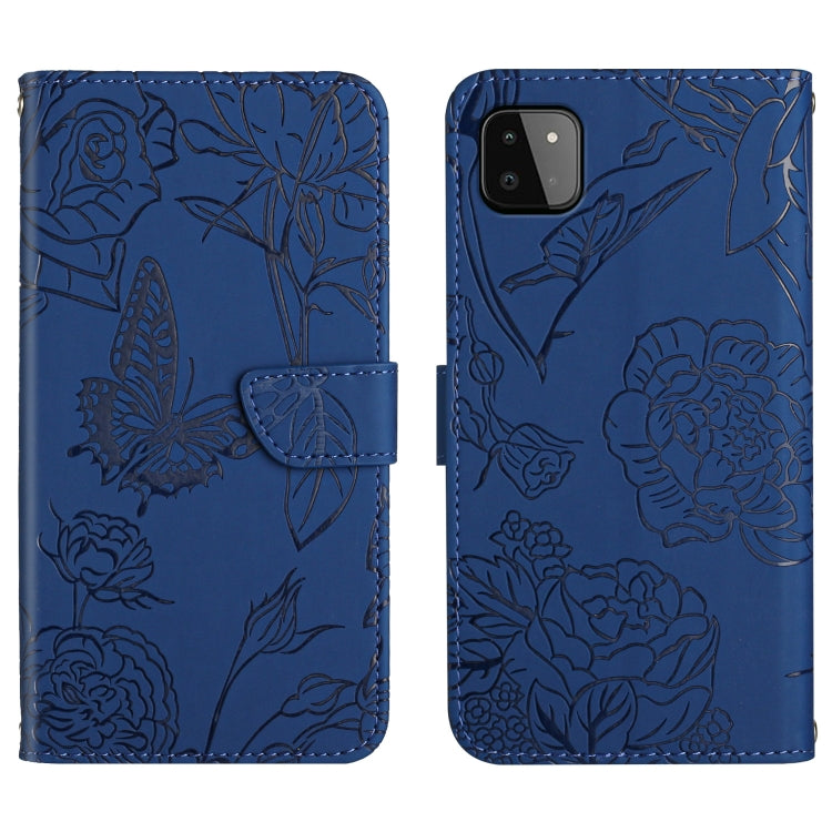 Skin Feel Butterfly Peony Embossed Leather Phone Case, For Samsung Galaxy A22 5G, For Samsung Galaxy A23 4G, For Samsung Galaxy A32 4G, For Samsung Galaxy A32 5G, For Samsung Galaxy A33 5G, For Samsung Galaxy A40, For Samsung Galaxy A41                ...