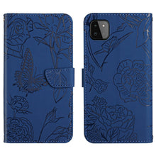 Load image into Gallery viewer, Skin Feel Butterfly Peony Embossed Leather Phone Case, For Samsung Galaxy A22 5G, For Samsung Galaxy A23 4G, For Samsung Galaxy A32 4G, For Samsung Galaxy A32 5G, For Samsung Galaxy A33 5G, For Samsung Galaxy A40, For Samsung Galaxy A41                ...