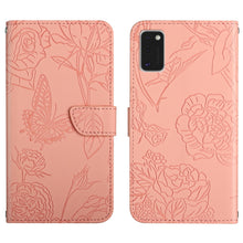 Load image into Gallery viewer, Skin Feel Butterfly Peony Embossed Leather Phone Case, For Samsung Galaxy A22 5G, For Samsung Galaxy A23 4G, For Samsung Galaxy A32 4G, For Samsung Galaxy A32 5G, For Samsung Galaxy A33 5G, For Samsung Galaxy A40, For Samsung Galaxy A41                ...