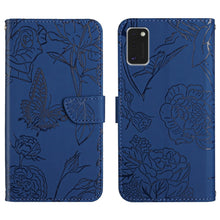 Load image into Gallery viewer, Skin Feel Butterfly Peony Embossed Leather Phone Case, For Samsung Galaxy A22 5G, For Samsung Galaxy A23 4G, For Samsung Galaxy A32 4G, For Samsung Galaxy A32 5G, For Samsung Galaxy A33 5G, For Samsung Galaxy A40, For Samsung Galaxy A41                ...