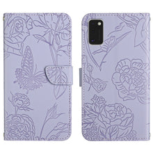 Load image into Gallery viewer, Skin Feel Butterfly Peony Embossed Leather Phone Case, For Samsung Galaxy A22 5G, For Samsung Galaxy A23 4G, For Samsung Galaxy A32 4G, For Samsung Galaxy A32 5G, For Samsung Galaxy A33 5G, For Samsung Galaxy A40, For Samsung Galaxy A41                ...