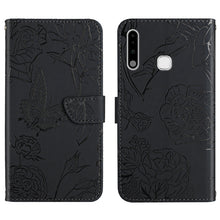Load image into Gallery viewer, Skin Feel Butterfly Peony Embossed Leather Phone Case, For Samsung Galaxy A51, For Samsung Galaxy A51 5G, For Samsung Galaxy A53 5G, For Samsung Galaxy A70, For Samsung Galaxy A70e, For Samsung Galaxy A71, For Samsung Galaxy A71 5G                     ...