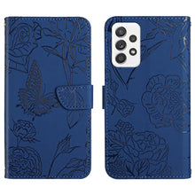 Load image into Gallery viewer, Skin Feel Butterfly Peony Embossed Leather Phone Case, For Samsung Galaxy A51, For Samsung Galaxy A51 5G, For Samsung Galaxy A53 5G, For Samsung Galaxy A70, For Samsung Galaxy A70e, For Samsung Galaxy A71, For Samsung Galaxy A71 5G                     ...