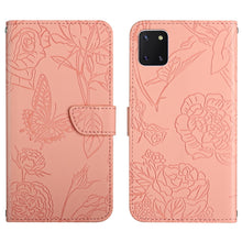Load image into Gallery viewer, Skin Feel Butterfly Peony Embossed Leather Phone Case, For Samsung Galaxy A51, For Samsung Galaxy A51 5G, For Samsung Galaxy A53 5G, For Samsung Galaxy A70, For Samsung Galaxy A70e, For Samsung Galaxy A71, For Samsung Galaxy A71 5G                     ...