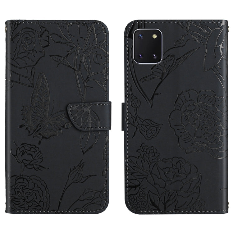 Skin Feel Butterfly Peony Embossed Leather Phone Case, For Samsung Galaxy A51, For Samsung Galaxy A51 5G, For Samsung Galaxy A53 5G, For Samsung Galaxy A70, For Samsung Galaxy A70e, For Samsung Galaxy A71, For Samsung Galaxy A71 5G                     ...