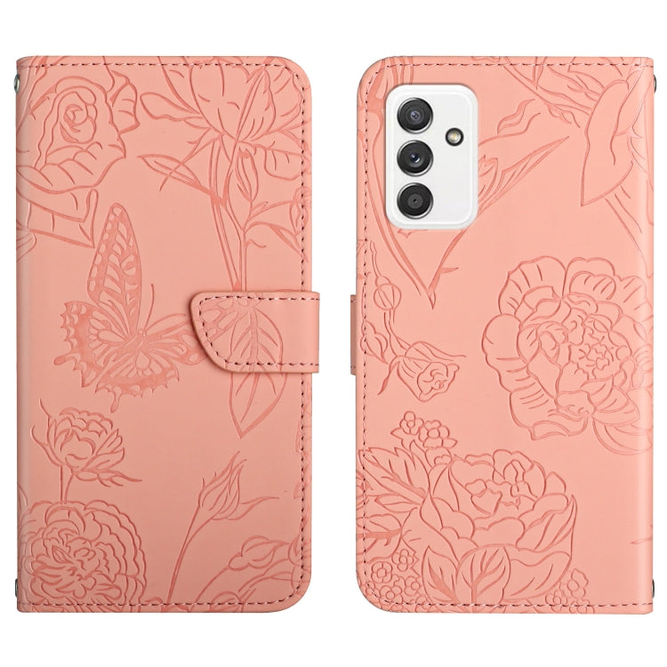 Skin Feel Butterfly Peony Embossed Leather Phone Case, For Samsung Galaxy A82, For Samsung Galaxy A91, For Samsung Galaxy F52 5G, For Samsung Galaxy F62 / M62, For Samsung Galaxy M10 / A10, For Samsung Galaxy M21, For Samsung Galaxy M31                ...
