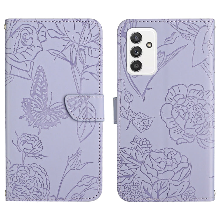 Skin Feel Butterfly Peony Embossed Leather Phone Case, For Samsung Galaxy A82, For Samsung Galaxy A91, For Samsung Galaxy F52 5G, For Samsung Galaxy F62 / M62, For Samsung Galaxy M10 / A10, For Samsung Galaxy M21, For Samsung Galaxy M31                ...