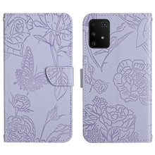 Load image into Gallery viewer, Skin Feel Butterfly Peony Embossed Leather Phone Case, For Samsung Galaxy A82, For Samsung Galaxy A91, For Samsung Galaxy F52 5G, For Samsung Galaxy F62 / M62, For Samsung Galaxy M10 / A10, For Samsung Galaxy M21, For Samsung Galaxy M31                ...