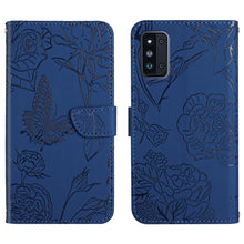 Load image into Gallery viewer, Skin Feel Butterfly Peony Embossed Leather Phone Case, For Samsung Galaxy A82, For Samsung Galaxy A91, For Samsung Galaxy F52 5G, For Samsung Galaxy F62 / M62, For Samsung Galaxy M10 / A10, For Samsung Galaxy M21, For Samsung Galaxy M31                ...