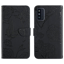 Load image into Gallery viewer, Skin Feel Butterfly Peony Embossed Leather Phone Case, For Samsung Galaxy A82, For Samsung Galaxy A91, For Samsung Galaxy F52 5G, For Samsung Galaxy F62 / M62, For Samsung Galaxy M10 / A10, For Samsung Galaxy M21, For Samsung Galaxy M31                ...