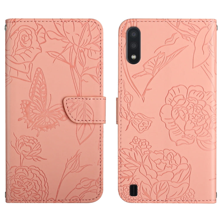 Skin Feel Butterfly Peony Embossed Leather Phone Case, For Samsung Galaxy A82, For Samsung Galaxy A91, For Samsung Galaxy F52 5G, For Samsung Galaxy F62 / M62, For Samsung Galaxy M10 / A10, For Samsung Galaxy M21, For Samsung Galaxy M31                ...