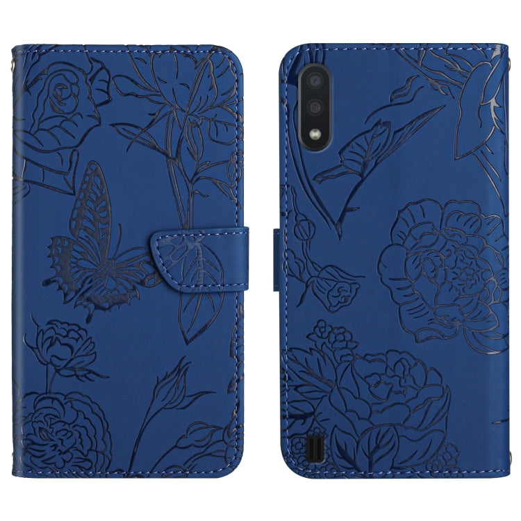 Skin Feel Butterfly Peony Embossed Leather Phone Case, For Samsung Galaxy A82, For Samsung Galaxy A91, For Samsung Galaxy F52 5G, For Samsung Galaxy F62 / M62, For Samsung Galaxy M10 / A10, For Samsung Galaxy M21, For Samsung Galaxy M31                ...