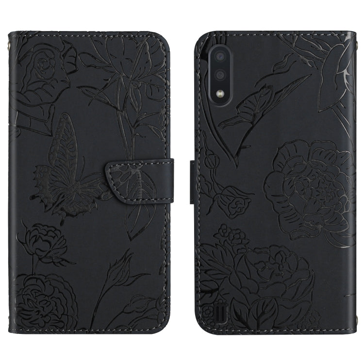 Skin Feel Butterfly Peony Embossed Leather Phone Case, For Samsung Galaxy A82, For Samsung Galaxy A91, For Samsung Galaxy F52 5G, For Samsung Galaxy F62 / M62, For Samsung Galaxy M10 / A10, For Samsung Galaxy M21, For Samsung Galaxy M31                ...
