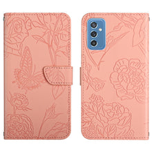 Load image into Gallery viewer, Skin Feel Butterfly Peony Embossed Leather Phone Case, For Samsung Galaxy A82, For Samsung Galaxy A91, For Samsung Galaxy F52 5G, For Samsung Galaxy F62 / M62, For Samsung Galaxy M10 / A10, For Samsung Galaxy M21, For Samsung Galaxy M31                ...