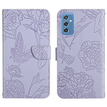 Load image into Gallery viewer, Skin Feel Butterfly Peony Embossed Leather Phone Case, For Samsung Galaxy A82, For Samsung Galaxy A91, For Samsung Galaxy F52 5G, For Samsung Galaxy F62 / M62, For Samsung Galaxy M10 / A10, For Samsung Galaxy M21, For Samsung Galaxy M31                ...