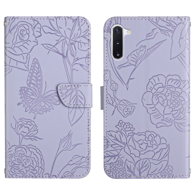 Skin Feel Butterfly Peony Embossed Leather Phone Case, For Samsung Galaxy Note10, For Samsung Galaxy Note10+, For Samsung Galaxy Note20, For Samsung Galaxy Note20 Ultra, For Samsung Galaxy S10, For Samsung Galaxy S10+, For Samsung Galaxy S10e          ...