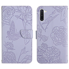Load image into Gallery viewer, Skin Feel Butterfly Peony Embossed Leather Phone Case, For Samsung Galaxy Note10, For Samsung Galaxy Note10+, For Samsung Galaxy Note20, For Samsung Galaxy Note20 Ultra, For Samsung Galaxy S10, For Samsung Galaxy S10+, For Samsung Galaxy S10e          ...