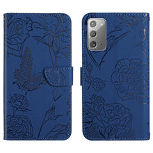 Load image into Gallery viewer, Skin Feel Butterfly Peony Embossed Leather Phone Case, For Samsung Galaxy Note10, For Samsung Galaxy Note10+, For Samsung Galaxy Note20, For Samsung Galaxy Note20 Ultra, For Samsung Galaxy S10, For Samsung Galaxy S10+, For Samsung Galaxy S10e          ...