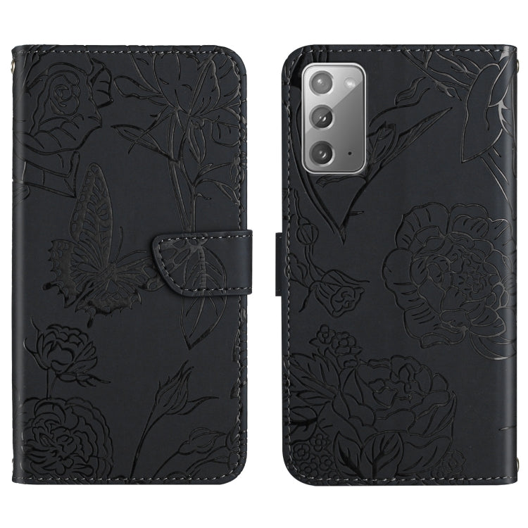 Skin Feel Butterfly Peony Embossed Leather Phone Case, For Samsung Galaxy Note10, For Samsung Galaxy Note10+, For Samsung Galaxy Note20, For Samsung Galaxy Note20 Ultra, For Samsung Galaxy S10, For Samsung Galaxy S10+, For Samsung Galaxy S10e          ...