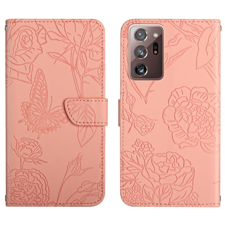 Skin Feel Butterfly Peony Embossed Leather Phone Case, For Samsung Galaxy Note10, For Samsung Galaxy Note10+, For Samsung Galaxy Note20, For Samsung Galaxy Note20 Ultra, For Samsung Galaxy S10, For Samsung Galaxy S10+, For Samsung Galaxy S10e          ...