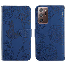 Load image into Gallery viewer, Skin Feel Butterfly Peony Embossed Leather Phone Case, For Samsung Galaxy Note10, For Samsung Galaxy Note10+, For Samsung Galaxy Note20, For Samsung Galaxy Note20 Ultra, For Samsung Galaxy S10, For Samsung Galaxy S10+, For Samsung Galaxy S10e          ...