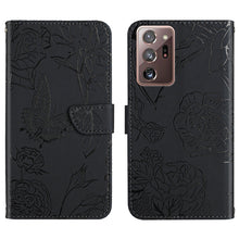 Load image into Gallery viewer, Skin Feel Butterfly Peony Embossed Leather Phone Case, For Samsung Galaxy Note10, For Samsung Galaxy Note10+, For Samsung Galaxy Note20, For Samsung Galaxy Note20 Ultra, For Samsung Galaxy S10, For Samsung Galaxy S10+, For Samsung Galaxy S10e          ...