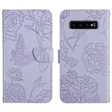 Load image into Gallery viewer, Skin Feel Butterfly Peony Embossed Leather Phone Case, For Samsung Galaxy Note10, For Samsung Galaxy Note10+, For Samsung Galaxy Note20, For Samsung Galaxy Note20 Ultra, For Samsung Galaxy S10, For Samsung Galaxy S10+, For Samsung Galaxy S10e          ...