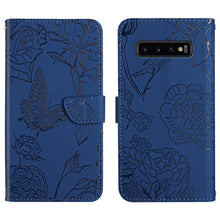 Load image into Gallery viewer, Skin Feel Butterfly Peony Embossed Leather Phone Case, For Samsung Galaxy Note10, For Samsung Galaxy Note10+, For Samsung Galaxy Note20, For Samsung Galaxy Note20 Ultra, For Samsung Galaxy S10, For Samsung Galaxy S10+, For Samsung Galaxy S10e          ...