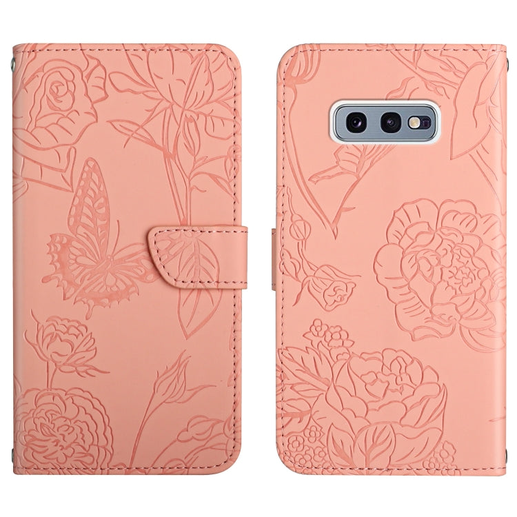 Skin Feel Butterfly Peony Embossed Leather Phone Case, For Samsung Galaxy Note10, For Samsung Galaxy Note10+, For Samsung Galaxy Note20, For Samsung Galaxy Note20 Ultra, For Samsung Galaxy S10, For Samsung Galaxy S10+, For Samsung Galaxy S10e          ...