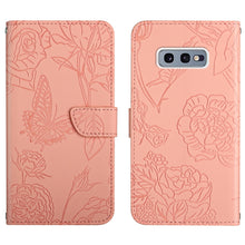 Load image into Gallery viewer, Skin Feel Butterfly Peony Embossed Leather Phone Case, For Samsung Galaxy Note10, For Samsung Galaxy Note10+, For Samsung Galaxy Note20, For Samsung Galaxy Note20 Ultra, For Samsung Galaxy S10, For Samsung Galaxy S10+, For Samsung Galaxy S10e          ...