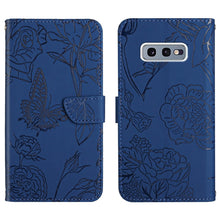 Load image into Gallery viewer, Skin Feel Butterfly Peony Embossed Leather Phone Case, For Samsung Galaxy Note10, For Samsung Galaxy Note10+, For Samsung Galaxy Note20, For Samsung Galaxy Note20 Ultra, For Samsung Galaxy S10, For Samsung Galaxy S10+, For Samsung Galaxy S10e          ...