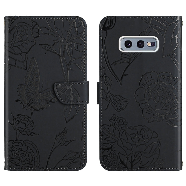 Skin Feel Butterfly Peony Embossed Leather Phone Case, For Samsung Galaxy Note10, For Samsung Galaxy Note10+, For Samsung Galaxy Note20, For Samsung Galaxy Note20 Ultra, For Samsung Galaxy S10, For Samsung Galaxy S10+, For Samsung Galaxy S10e          ...