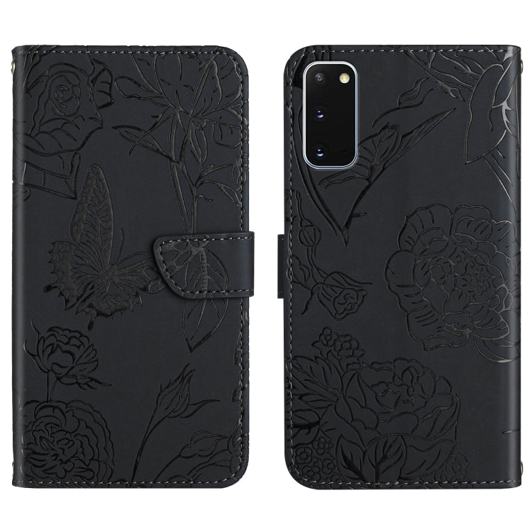 Skin Feel Butterfly Peony Embossed Leather Phone Case, For Samsung Galaxy Note10, For Samsung Galaxy Note10+, For Samsung Galaxy Note20, For Samsung Galaxy Note20 Ultra, For Samsung Galaxy S10, For Samsung Galaxy S10+, For Samsung Galaxy S10e          ...
