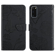 Load image into Gallery viewer, Skin Feel Butterfly Peony Embossed Leather Phone Case, For Samsung Galaxy Note10, For Samsung Galaxy Note10+, For Samsung Galaxy Note20, For Samsung Galaxy Note20 Ultra, For Samsung Galaxy S10, For Samsung Galaxy S10+, For Samsung Galaxy S10e          ...