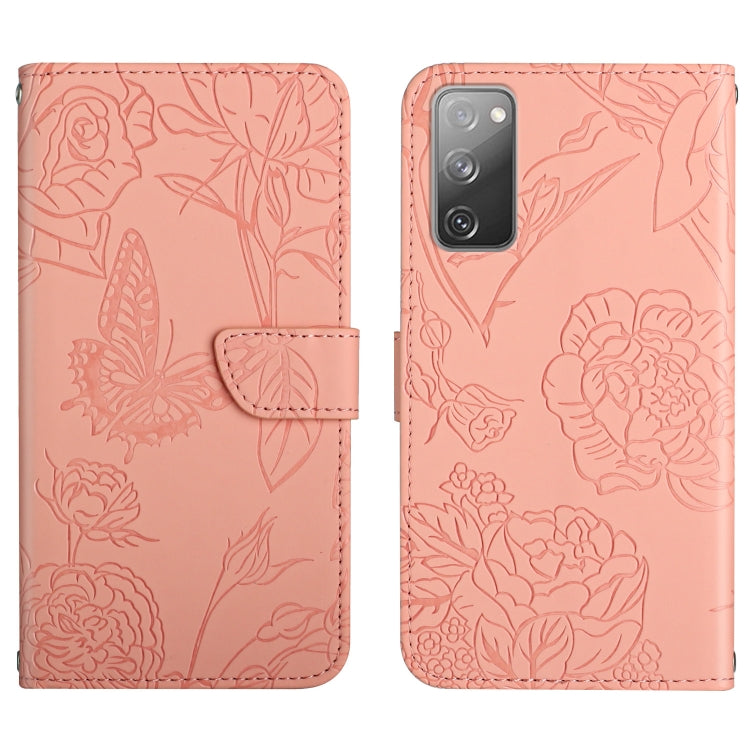 Skin Feel Butterfly Peony Embossed Leather Phone Case, For Samsung Galaxy Note10, For Samsung Galaxy Note10+, For Samsung Galaxy Note20, For Samsung Galaxy Note20 Ultra, For Samsung Galaxy S10, For Samsung Galaxy S10+, For Samsung Galaxy S10e          ...