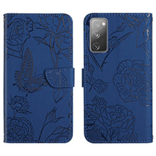 Load image into Gallery viewer, Skin Feel Butterfly Peony Embossed Leather Phone Case, For Samsung Galaxy Note10, For Samsung Galaxy Note10+, For Samsung Galaxy Note20, For Samsung Galaxy Note20 Ultra, For Samsung Galaxy S10, For Samsung Galaxy S10+, For Samsung Galaxy S10e          ...