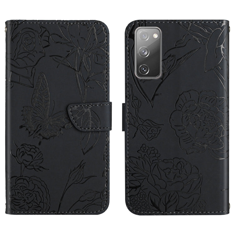 Skin Feel Butterfly Peony Embossed Leather Phone Case, For Samsung Galaxy Note10, For Samsung Galaxy Note10+, For Samsung Galaxy Note20, For Samsung Galaxy Note20 Ultra, For Samsung Galaxy S10, For Samsung Galaxy S10+, For Samsung Galaxy S10e          ...