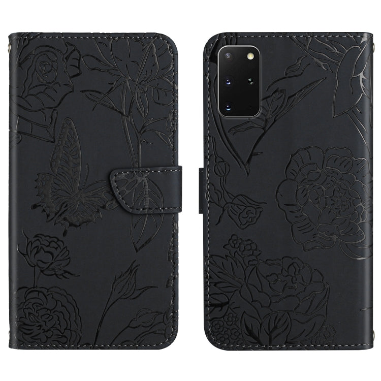 Skin Feel Butterfly Peony Embossed Leather Phone Case, For Samsung Galaxy S20+, For Samsung Galaxy S20 Ultra, For Samsung Galaxy S21 5G, For Samsung Galaxy S21 FE 5G, For Samsung Galaxy S21+ 5G, For Samsung Galaxy S21 Ultra 5G, For Samsung Galaxy S22 5...